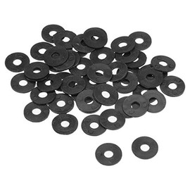 sourcing map Nylon Flat Washers 15mm OD 5mm ID 1mm Thickness for Faucet Pipe Water Hose, Pack of 50