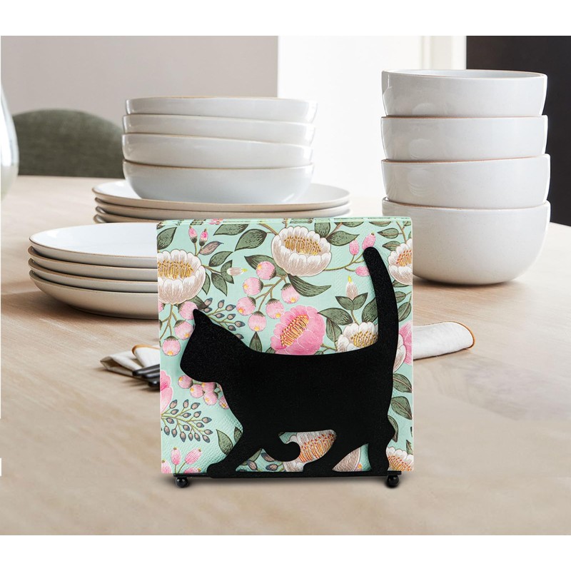 Cat Napkin Holder For Table Black Napkins Holder For Paper