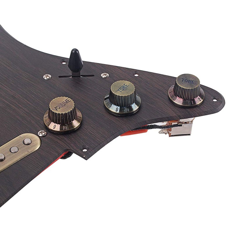 Alnicov 3-Ply Prewired Loaded Pickguard Scratchplate Backplate with SSS Alnico