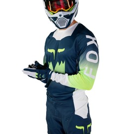 Fox Racing 180 Flora Motocross Jersey, Dark Indigo, XX-Large
