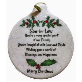 Son-in-law Porcelain Ornament Rhinestone Special Family Bond Love