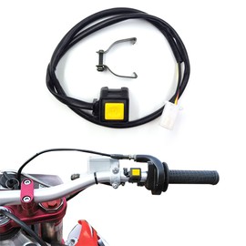 Handlebar Engine Start Kill Switch Universal Motorcycle ATV UTV, Yellow Button