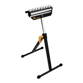 WORKESS 3 in 1 Roller Stand for Woodworking, Stable 132 Lbs Load Capacity Outfeed Roller Stand Adjustable Height 27”- 43”, Folds Easily for Portable & Storage, Suitable for Table Saw, Miter Saw
