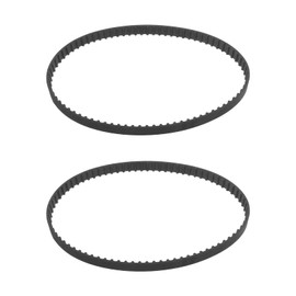 VGOL 2pcs 160XL 037 Timing Belt 80 Teeth 10mm Width Rubber Geared Cogged Belt Industrial Toothed Drive Belt 406mm Mechanical Replacement Belts Black