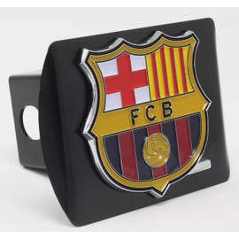 FC Barcelona Hitch Cover Black with Color Logo