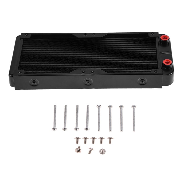 240MM Aluminum Computer Ra/diator Water Cooling Cooler 18 Tubes Heat