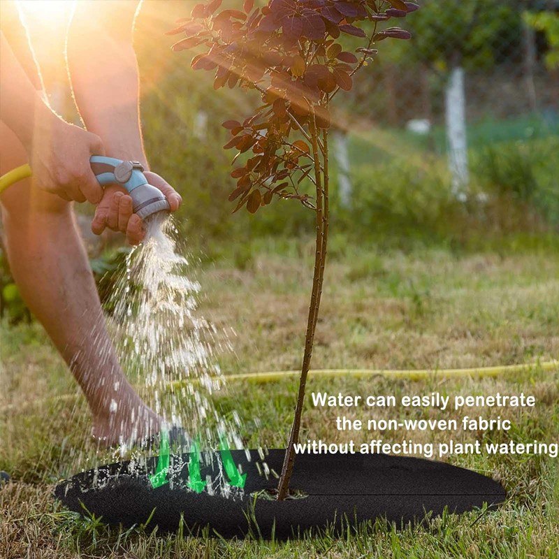 Ktnyl Pack of 20 tree mulch rings, reversible rubber tree