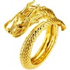 The Charmery Chinese Gold Dragon Phoenix Ring Adjustable Rings Jewelry