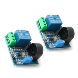 Hailege 2pcs 5V 5A AC Current Sensor Current Detection Relay 5V AC Current Relay Module AC Sensor Relay Switch with Overcurrent Protection