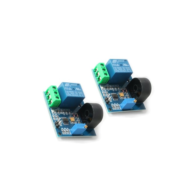 Hailege 2pcs 5V 5A AC Current Sensor Current Detection Relay