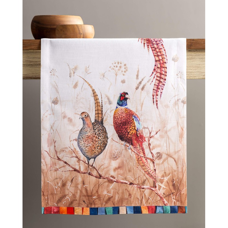 Maison d 'Hermine Faisan D' Automne 100% Cotton Table Runner