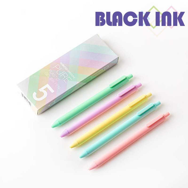 KACO Soft Touch Retractable Gel Pen Writing Pen Set 0.5mm