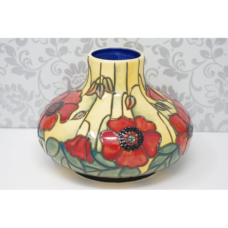 Old Tupton Ware Yellow Poppy Vase 6 inches TW1683