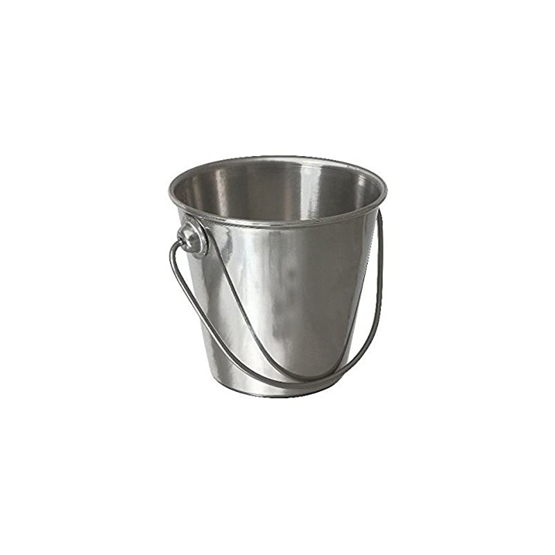 Genware NEV-SSB9 Stainless Steel Premium Serving Bucket, 9 cm