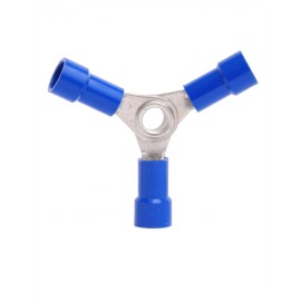 MVP 50 Vinyl Insulated 3 Way Wye Y Wire Terminal Splice Connector Blue 14-16 AWG