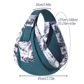 LAT Breathable Baby Sling Adjustable Koala Sling Multifunctional Baby Carrier 3D Mesh Baby Carrier for Newborns Toddlers up to 20 kg (Green, C)