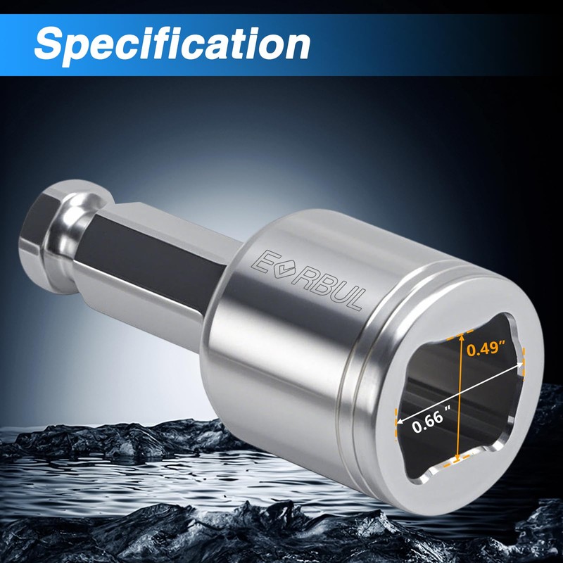 EVRBUL Ice House Castle Fish House Winch Adapter for Cordless