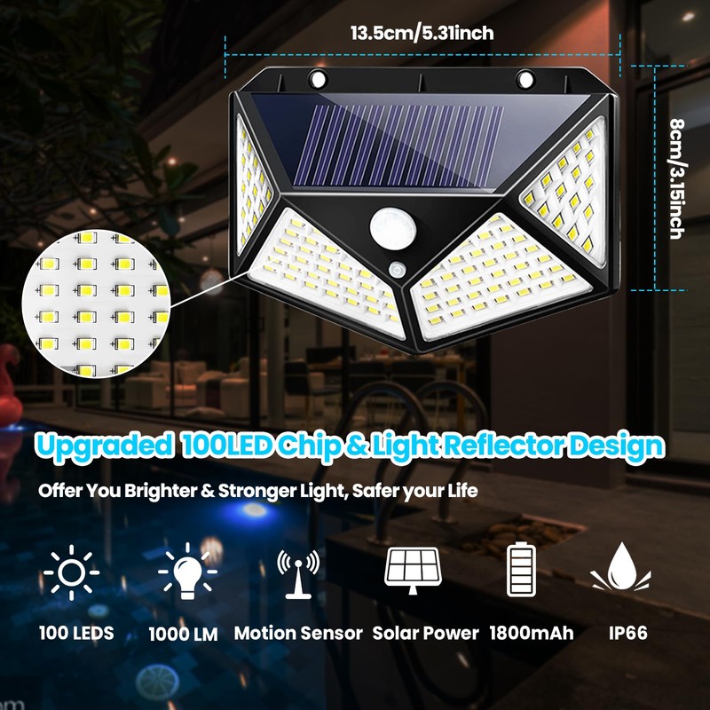 Eyesood Solar Security Light Waterproof…
