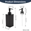 DAZI Soap Dispenser, Black, Refillable Standing Soap Dispenser, Premium Metal