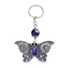 5Pcs Rhinestone Keychain Handcrafted Exquisite Beautiful Shiny Butterfly Shape Evil
