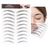 6D Eyebrow Tattoo Sticker, Eyebrow Shaping Stencils, Semi-Permanent, Hair-Like, Waterproof