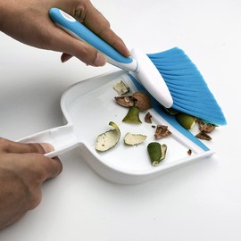 Broom Dustpan Brush Small Dust pan : Mini Broom and Dustpan Set Small Dust pan and Brush Set Whisk Broom and Dustpan Set Small Broom and Dust pan Set Small Dust pan (Light Blue)