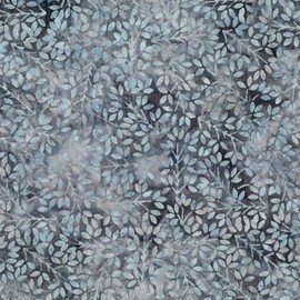 Wilmington Batiks Shoreline Packed Leaves, Fabric by The Yard (Dusty Blue)