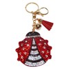 Popfizzy Ladybug Keychain for Women and Girls, Rhinestone Good Luck
