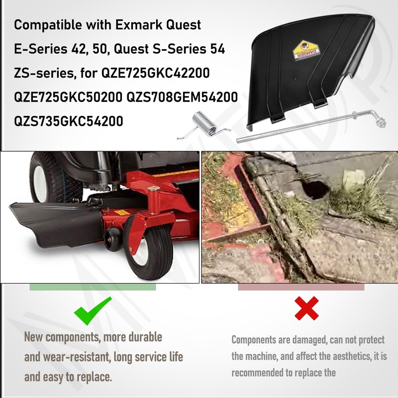 137-7046 Deflector Chute for Toro Exmark Quest TIMECUTTER 42" Lawn