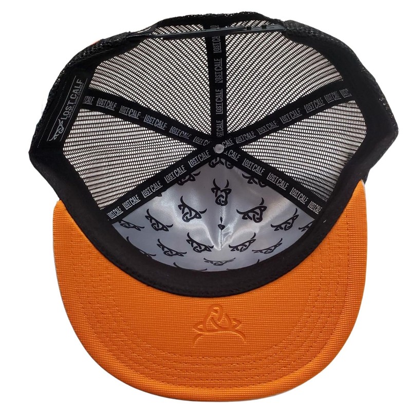 Lost Calf Zion Flat Bill Adjustable Snapback Cap Hat Grey/Black