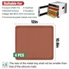 4PCS Silicone Dehydrator Mats with Edge - Silicone Sheets Compatible