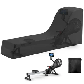 Gasadar Rowing Machine Cover for Concept 2 Fitness Equipment Outdoor Waterproof Sports Rowing Machine Cover with Adjustable Drawstrings and Windproof Buckle 95" L x 24" W x 40" H Black