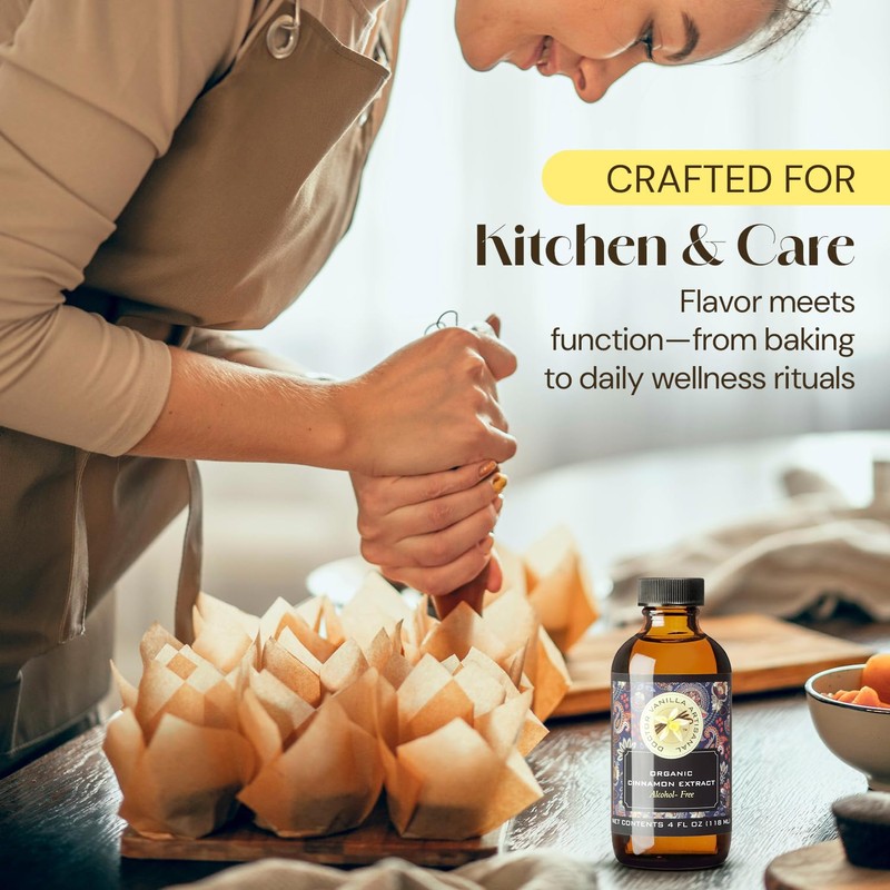 DR Vanilla Organic Cinnamon Extract Alcohol Free (4oz)