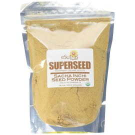 eSutras Organics Toasted Sacha Inchi Whole Seed Powder Cold Milled.