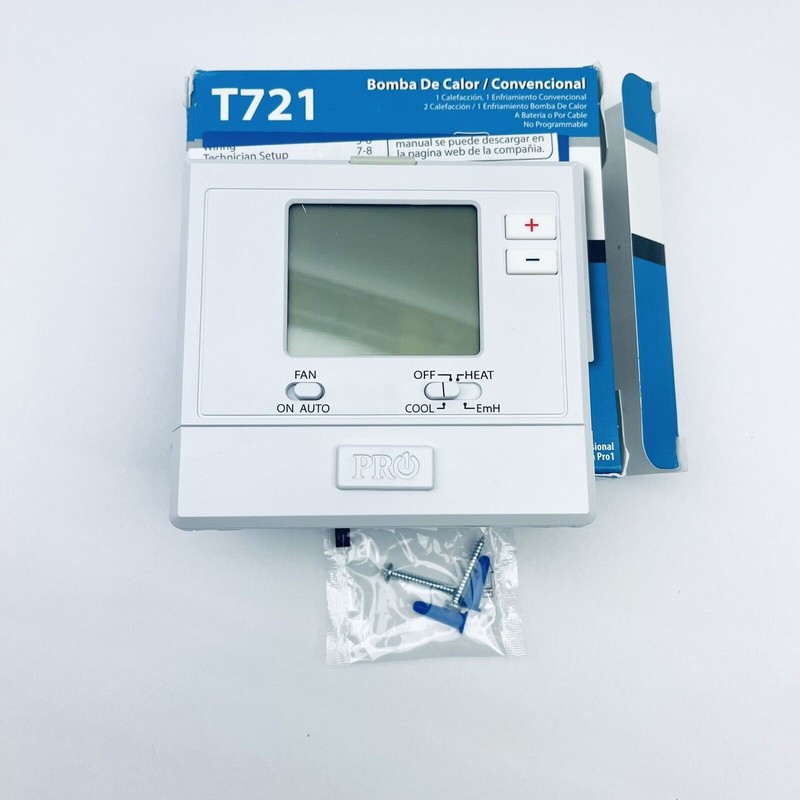 PRO1 IAQ T721 HEAT PUMP CONVENTIONAL NON-PROGRAMABL