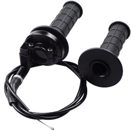 Riyitauto 7/8" 22mm Twist Throttle Accelerator Handle Grips and 36 inches Cable Set for 50cc 70cc 110cc 125cc 2-Stroke Engine Gas Yamaha SSR Coolster Roketa X-Treme Apollo X-PRO Gas Mini Dirt Pit Bike