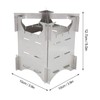 Portable Stainless Steel Folding Wood Burning Stove Mini Cooker for