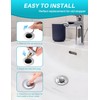 2 in 1 Bathroom Sink Stopper and Hair Catcher, Universal