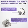 Filzada 60 x Book Screws Stainless Steel 5 mm Silver
