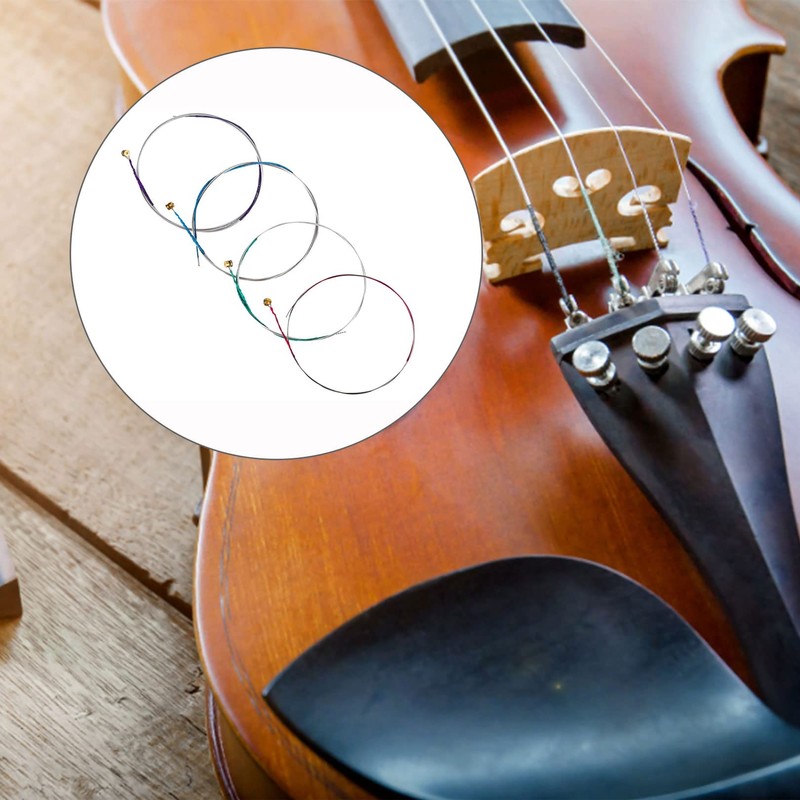 4Pcs Violin Strings,Size 4/4 and 3/4 String Universal Full Set