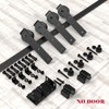 FLYVLIEG 4FT Mini Bypass Barn Door Hardware Kit for 2