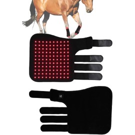Terapia de luz roja para Caballos, Dispositivo Terapia LED para el Dolor Patas, Infrarrojos 850 NM y 660, cinturón portátil Profunda