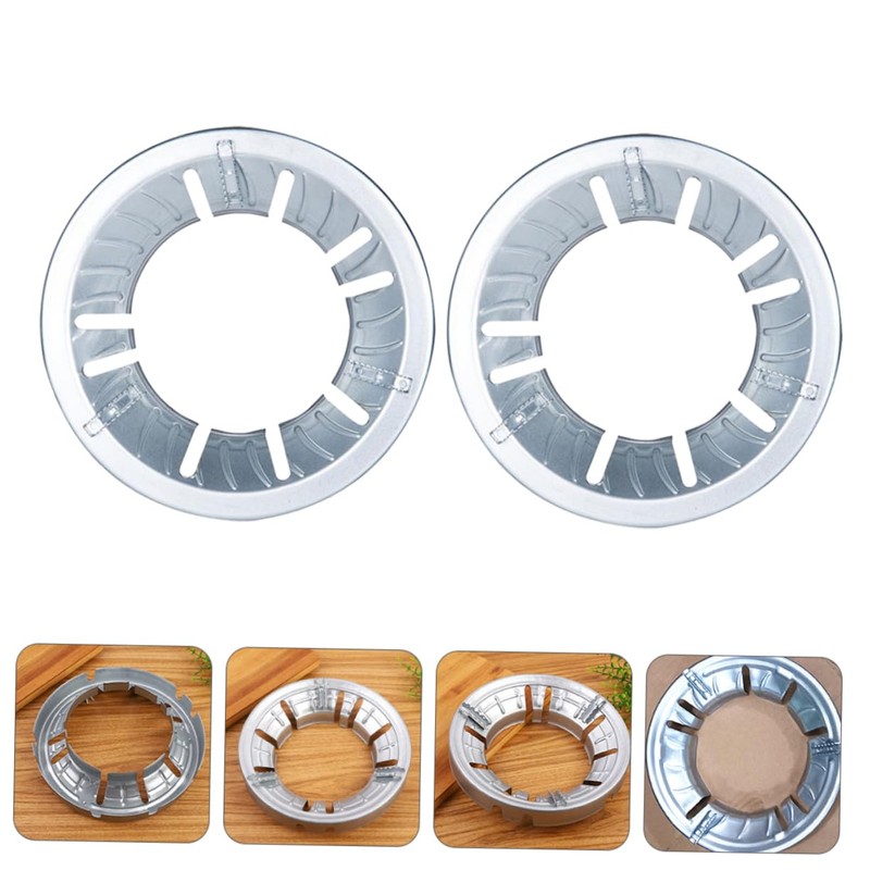 ORFOFE 2Pcs Gas Stove Bracket Windshield Fire Gathering Covers for