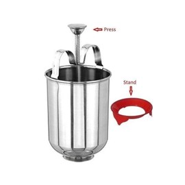Export Store Stainless Steel Donut Maker/Mendu Vada Maker/Medu Vada Donut Maker Dispenser, Stainless Steel Tool Kitchen Pastry Making Bake Ware South Indian Crispy Medu Vada Machine (Pack Of 1)