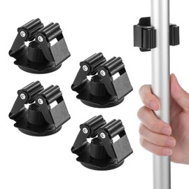 4PCS Magnetic Mop Broom Holder – Heavy Duty, Anti-Slip Wall Mount with Adjustable Gripper for Garage, Kitchen, Laundry & Garden Organization