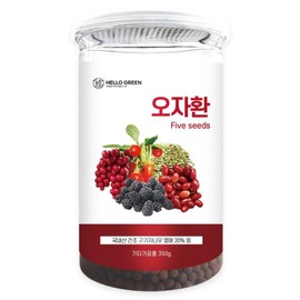 (헬로우 그린)오자환 350g(통) (구기자 오미자 복분자 산수유 사상자) Hello Green Ojahwan 350g (Container) (Goji Berry, Omija, Bokbunja, Sansuyu, Sasangja)