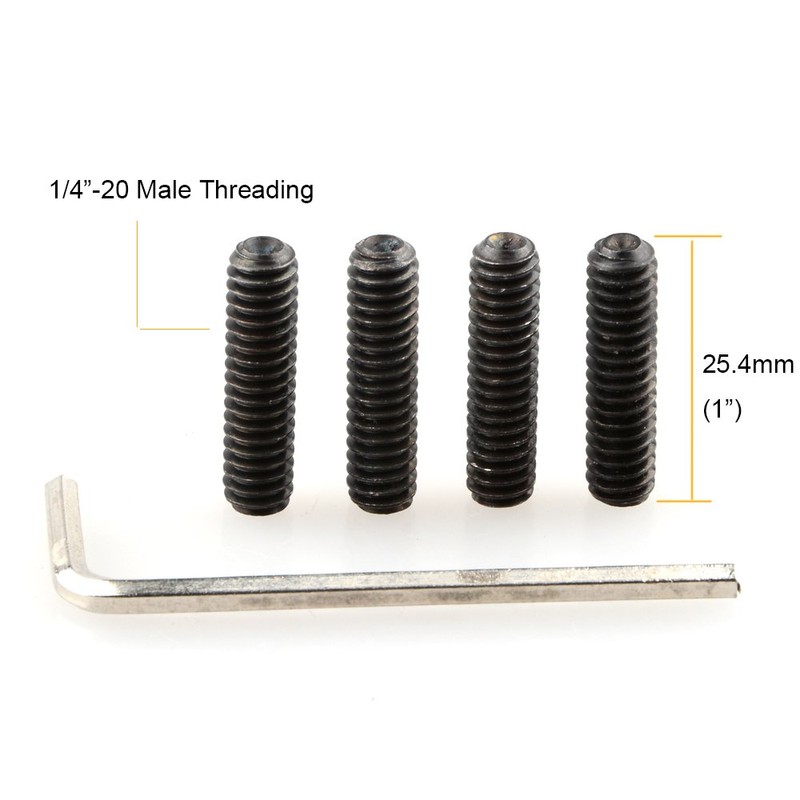 CAMVATE 1/4" Male Threading Srew Adapter for Handgrip Mini Ball