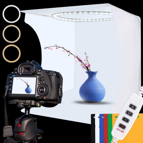 Photo Studio Light Box Kit, 12inch x 12inch Photography Adjustable