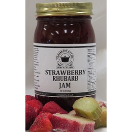 Strawberry Rhubarb Jam, 18 oz
