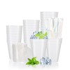 RIKICACA 12 Oz Styrofoam Cups with Lids and Drinking Straws,
